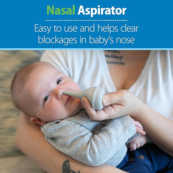 Dr. Brown's Baby Care Essentials Kit, Nail Scissors with Case, Nasal Aspirator, Cradle Cap Brush and Comb, BPA-Free