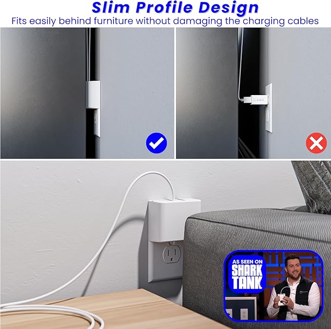 Charger Lock: Anti-Theft & Tug-Proof Phone Charger Lock System [45W Fast Charging] for Type-C/iPhone 16/15 / Android/Samsung Galaxy S10 S9 S8 Plus, Note, LG, Moto (USB-C to USB-C) (3ft)