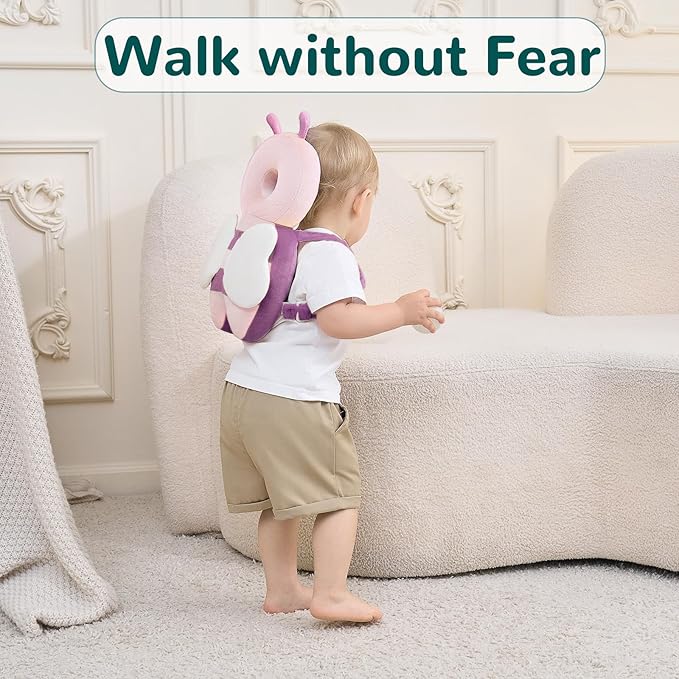 Baby Head Protector Backpack for Falling Crawling and Walking Toddler Essentials Infant Toys Helmets Baby Lover Gifts for 0.5-2 Years 6-12 Months