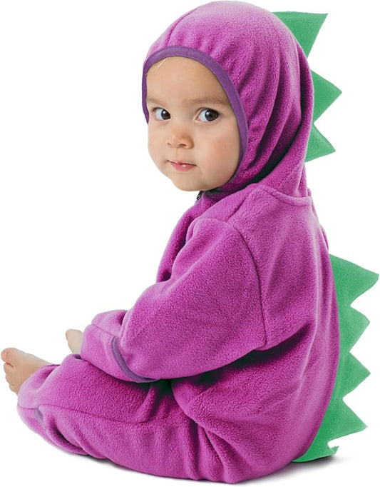Cuddle Club Fleece Baby Bunting Bodysuit with Hood, Convertible Mittens & Booties, Car Seat Friendly, Soft & Warm, Easy Zip