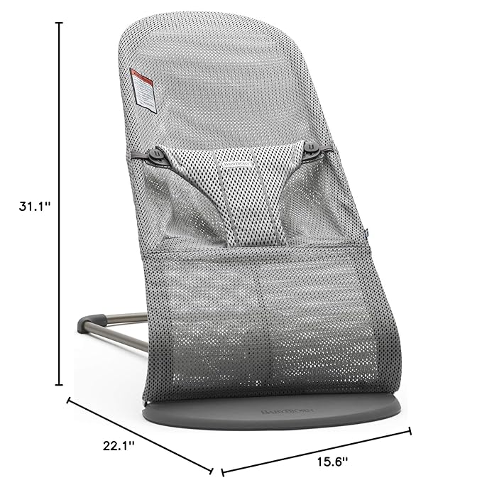 BabyBjörn Bouncer Bliss, Mesh, Gray