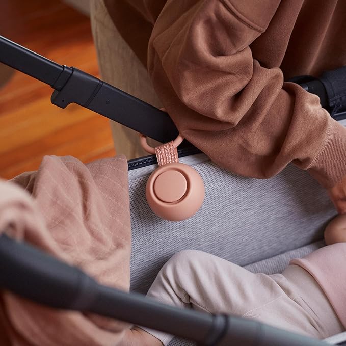 Hatch Go | Portable Sound Machine for Babies and Kids | Sleep Soother | 10 Soothing Sounds | White Noise | Shush | Travel | Registry Gift | Baby Shower | Clips on Stroller | Peach