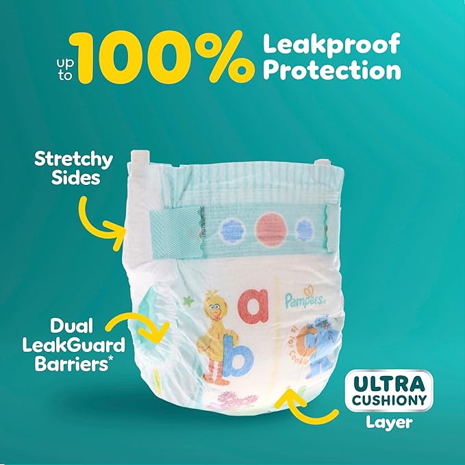 Pampers Diapers - Baby Dry - Size 2, 234 Count, Absorbent Disposable Infant Diaper (Packaging May Vary)