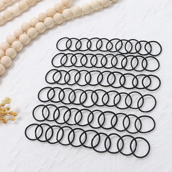 200PCS Small Hair Ties,No Crease Baby Hair Ties,Elastic Hair Ponytail Holder Hair Accessories for Baby Girls Infants Toddlers Kids,Black