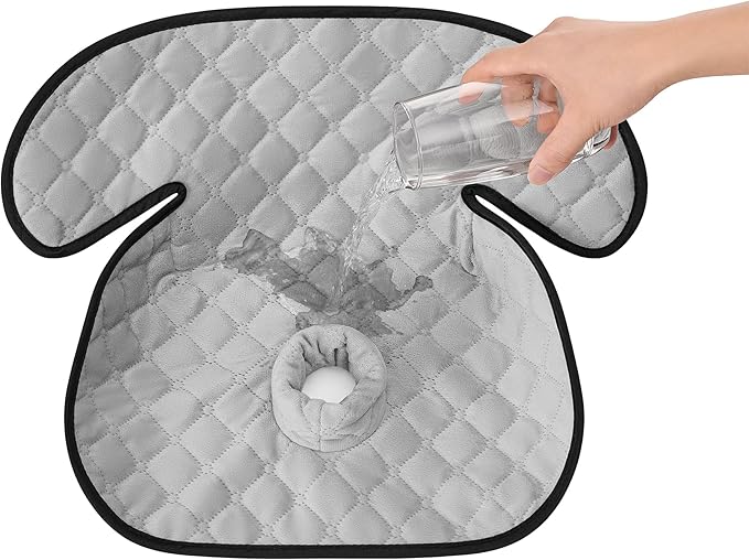2 Pack Baby Waterproof Car Seat for Potty Training Pad,Piddle Pads Carseat Protector with Waterproof Seat Liner (Grey-1 Pack+Black-1 Pack)