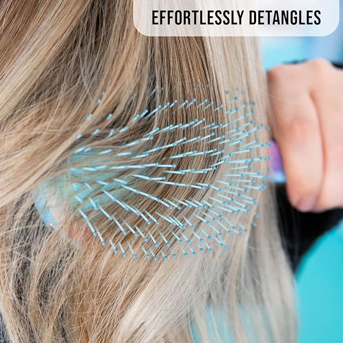 FRAMAR Purple Hair Brush Detangler, Detangling Hairbrush For Women, Wet Hair Brush For Girls, Hair Detangler Brush, Wet Hairbrush, Hairbrushes, Girls Hairbrush Detangler, Reduces Frizz – Tie Dye