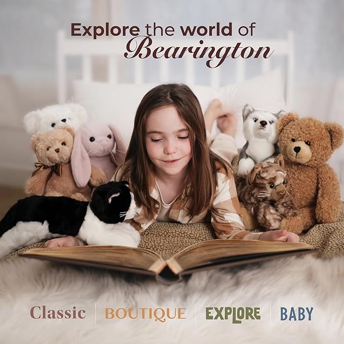 Bearington Baby Dreamer Baby Play Mat - 30 x 30 Inch White and Pink Unicorn Plush Stuffed Animal Blanket - Floor Mat Unicorn Plush Blanket