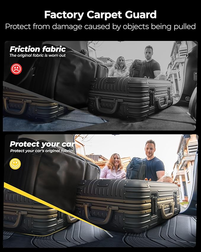 3W Cargo Liner Fit 2020-2025 Land Rover/Range Rover Defender 110 5 Seats, (NOT for Defender 110s/Rubber Flooring),TPE All Weather Custom Fit Trunk Mat for Land Rover Defender, Black