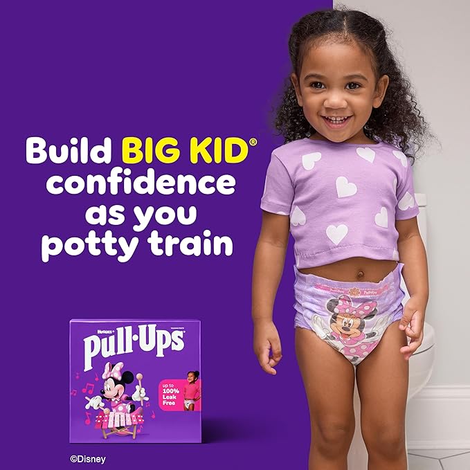 Pull-Ups Girls' Potty Training Pants, Size 4T-5T Training Underwear (38-50 lbs), 74 Count