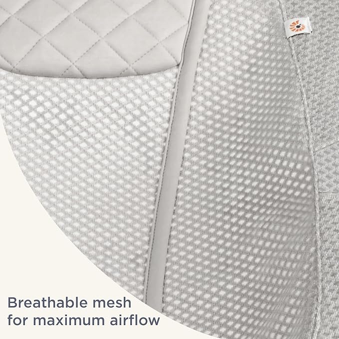 Ergobaby Evolve 3-in-1 Mesh Baby Bouncer Seat, Adjustable Multi-Position Infant Bouncer and Toddler Chair, Breathable Mesh, Converts from Newborn to Toddler - Cream