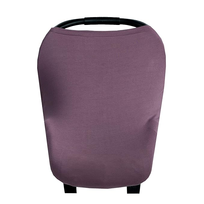 Copper Pearl Multi-Use Cover: Car Seat Covers, Nursing Cover, and Stroller Cover for Sun - Stretchy Fabric, All-Season Use, Stylish Designs, Easy Access for Moms - Plum
