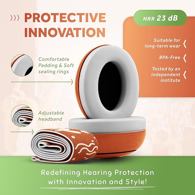 Schallwerk ® Mini+ Baby Ear Muffs – Infant Noise Cancelling Headphones, Toddler Ear Protection, Baby Headphones for Noise
