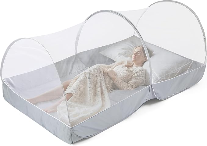 Mosquito Net for Bed - Pop Up Bed Tent - Portable Travel Mosquito Net, Mosquito Netting for Suitable for Baby, Adult Bedroom, Camping, Napping, Patio