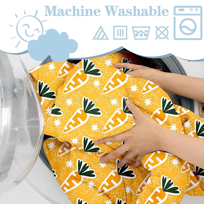 Shopping Cart Cover for Baby Girl Boy 2-in-1 High Chair Water Resistant High Chair Cover Yellow Carrots Gender Neutral Cart Cover for Babies Padded Grocery Cart Cover for Baby