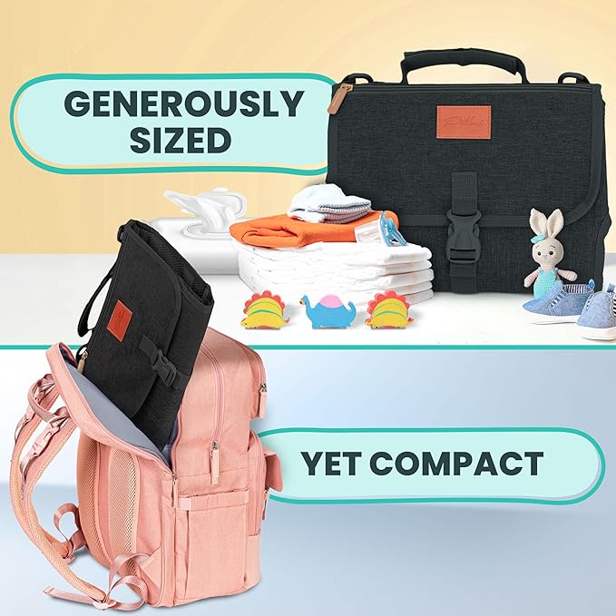 Portable Changing Pad for Newborns, Travel Diaper Changing Pad - Waterproof, Foldable & Detachable Diaper Changing Station for Baby Registry Search