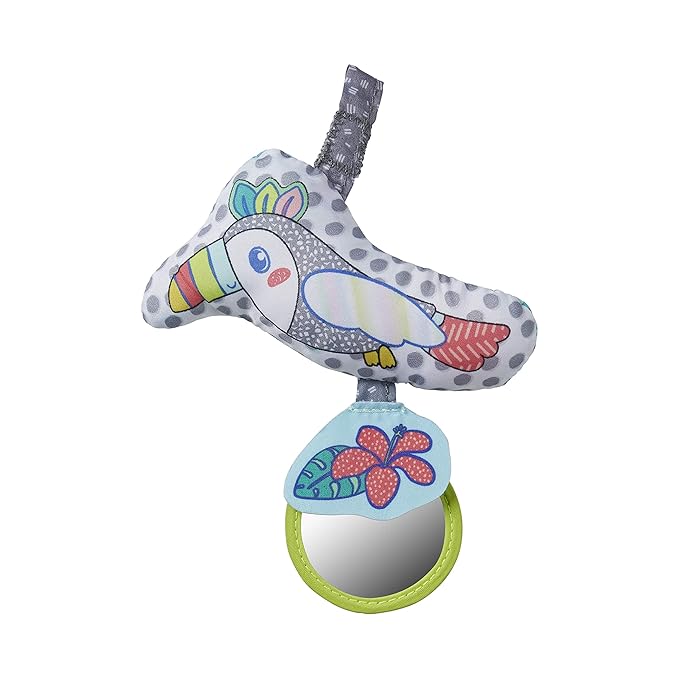 Infantino 2-in-1 Tummy Time & Seated Support, Baby Floor Seat for Tummy Time & Early Sitting, Soft, Supportive, Engaging Toys, Toucan