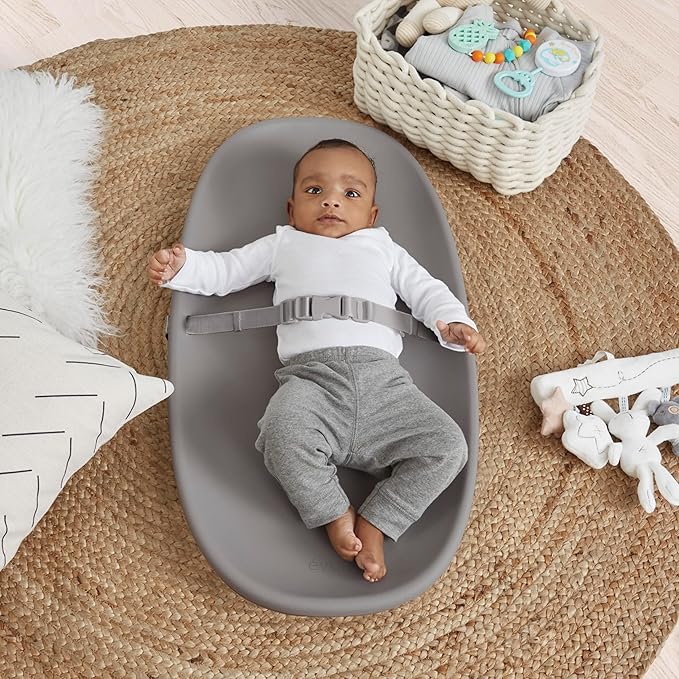 Evolur Eva Baby Changing Pad in Dark Gray, Soft, Lightweight and Portable Changing Pad, Fits All Changing Table, Waterproof Firm Padding