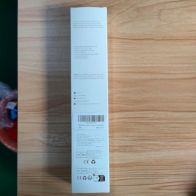 Moonkie Silicone Placemats for Baby & Kid, Stain-Proof Non-Slip Toddler Food Mats Eating Table Mat with 2 Packs(Ether/Sage