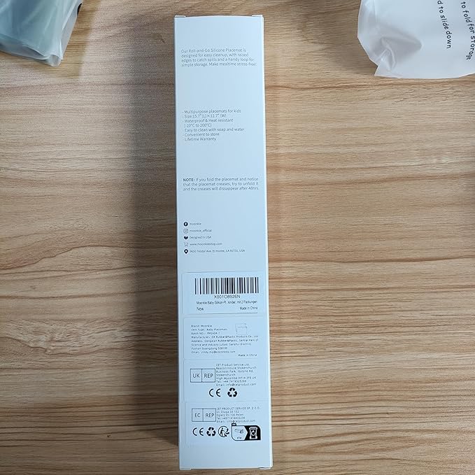 Moonkie Silicone Placemats for Baby & Kid, Stain-Proof Non-Slip Toddler Food Mats Eating Table Mat with 2 Packs(Ether/Sage