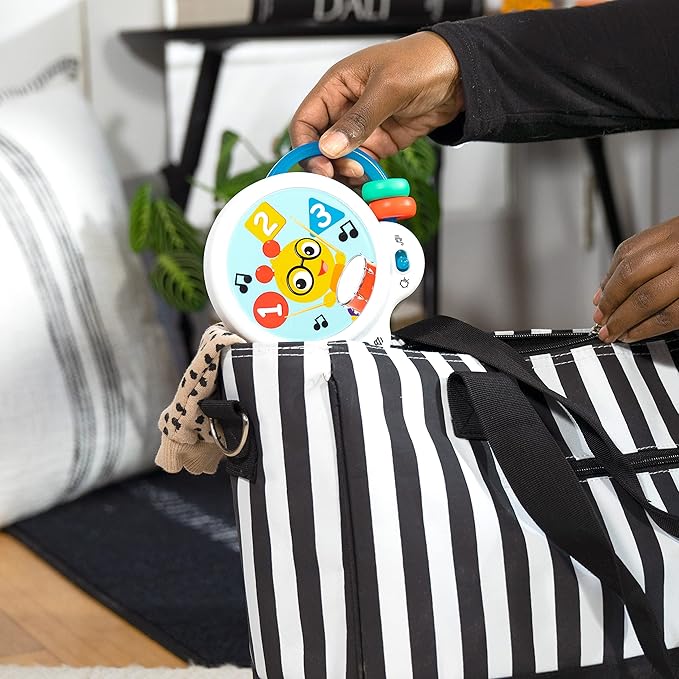 Baby Einstein Tiny Tempo Musical Toy Drum, Ages 3+ Months, Bead Chaser