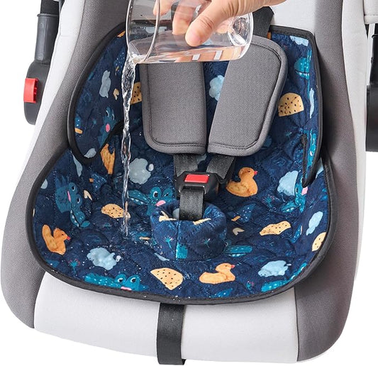 2 Pack Baby Waterproof Car Seat for Potty Training Pad,Piddle Pads Carseat Protector with Waterproof Seat Liner (Light-1 Pack+Dark-1 Pack)