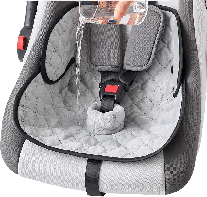 2 Pack Baby Waterproof Car Seat for Potty Training Pad,Piddle Pads Carseat Protector with Waterproof Seat Liner (Grey-2 Packs)