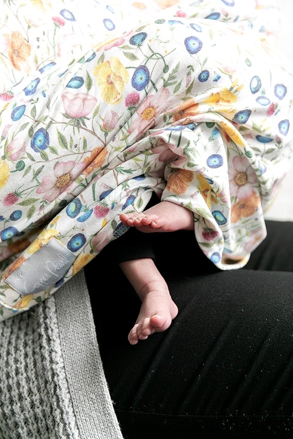 Baby Car Seat Cover Canopy and Nursing Cover Multi-Use Stretchy 5 in 1 Gift Isabella by Copper Pearl