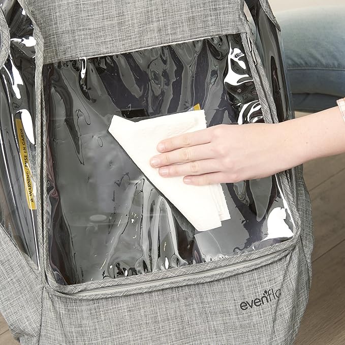 Evenflo Infant Car Seat Weather Shield, Rain Cover, Ventilated Panels (Gray Melange)